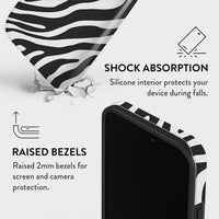 Playful Zebra | Abstract Retro Case Customize Phone Case shipmycase   