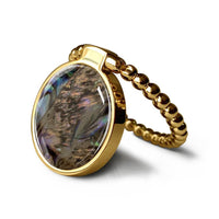 Hidden Beauty | Classy Shell Ring Holder Ring Holder shipmycase Golden Beads  