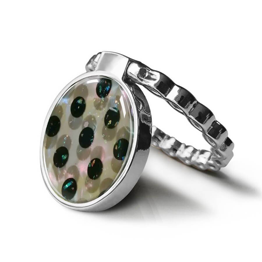 Bling Dot | Cute Ring Holder Ring Holder shipmycase Silver Lace  